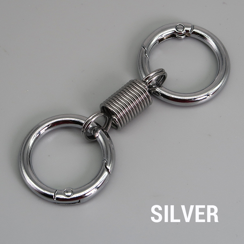 (š„2025Last Day Promotion - 49% off)Nordic Retro Spring Double Ring Keychain
