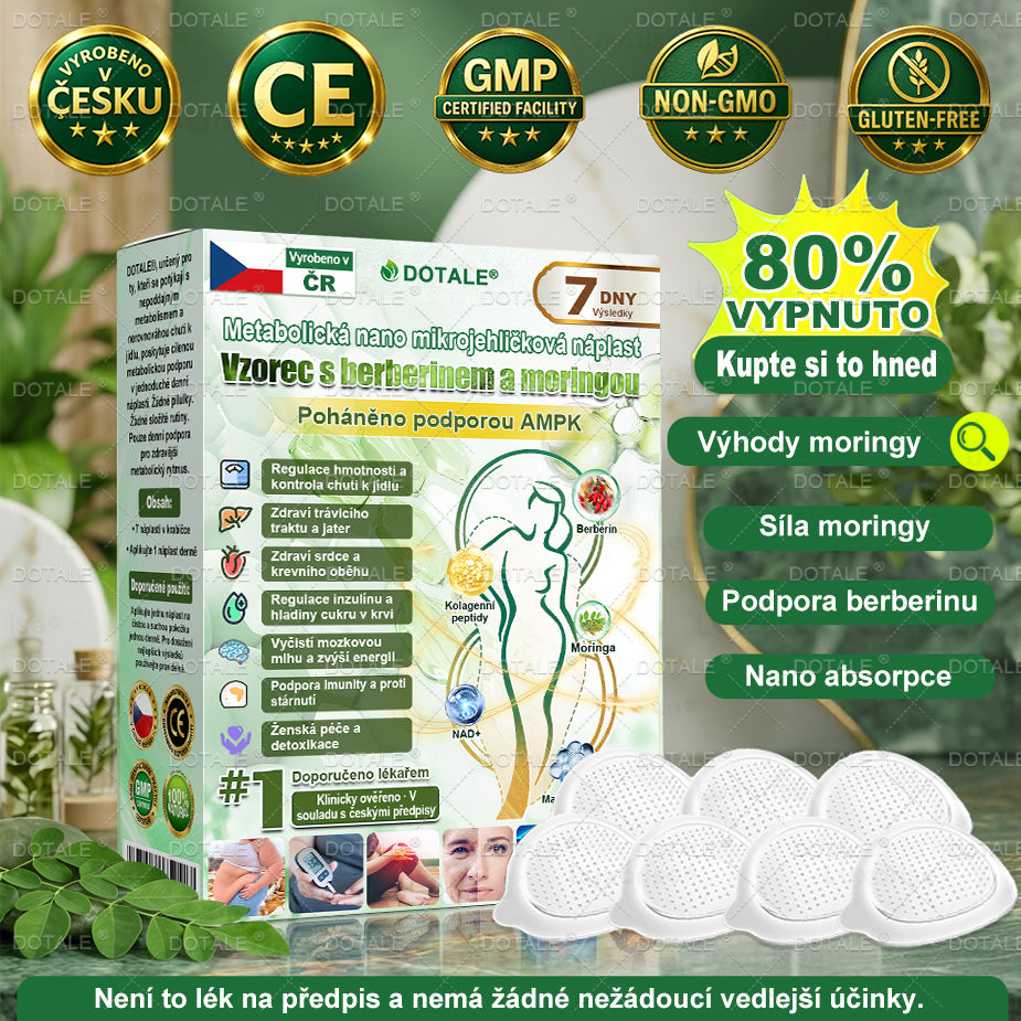 Poslední šance! Nenechte si ujít tuto příležitost se slevou 50 %! | 𝑫𝑶𝑻𝑨𝑳𝑬® Metabolická Nano Mikroneedlová Náplast