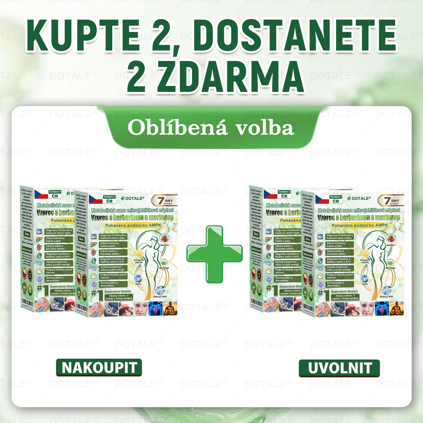 Poslední šance! Nenechte si ujít tuto příležitost se slevou 50 %! | 𝑫𝑶𝑻𝑨𝑳𝑬® Metabolická Nano Mikroneedlová Náplast