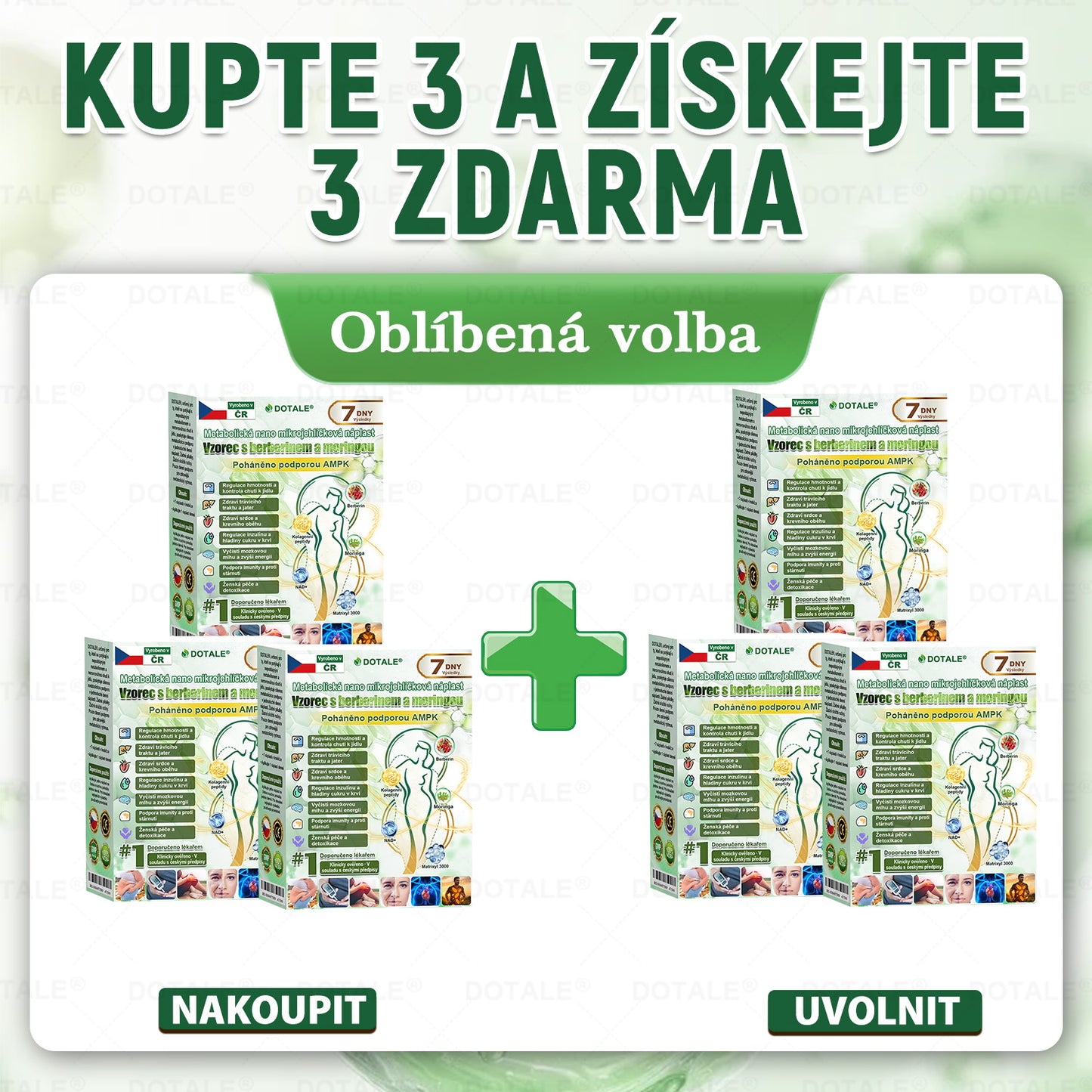 Poslední šance! Nenechte si ujít tuto příležitost se slevou 50 %! | 𝑫𝑶𝑻𝑨𝑳𝑬® Metabolická Nano Mikroneedlová Náplast
