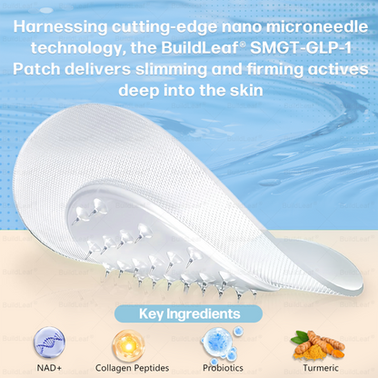 FDA Store |𝐵uil𝗱𝐿ea𝐟® 𝑮𝐋𝑃-1 Slim & Firm 𝑁ano 𝑀icroneedle 𝑃atch with Collagen,Turmeric&Matrixyl 3000 丨Obesity,Cardiovascular Diseas, Diabetes, Sleep Apnea, Joint Problems and More